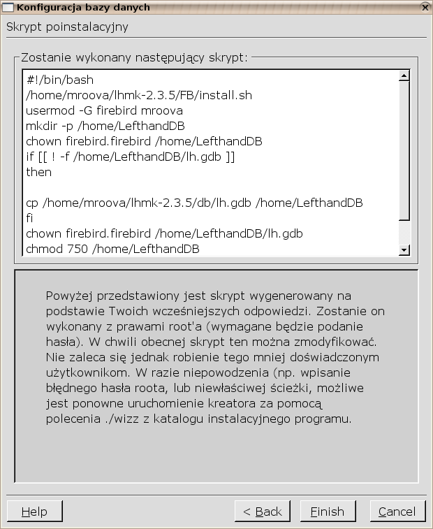 Po wybraniu odpowiedniej ścieżki należy kliknąć Next.