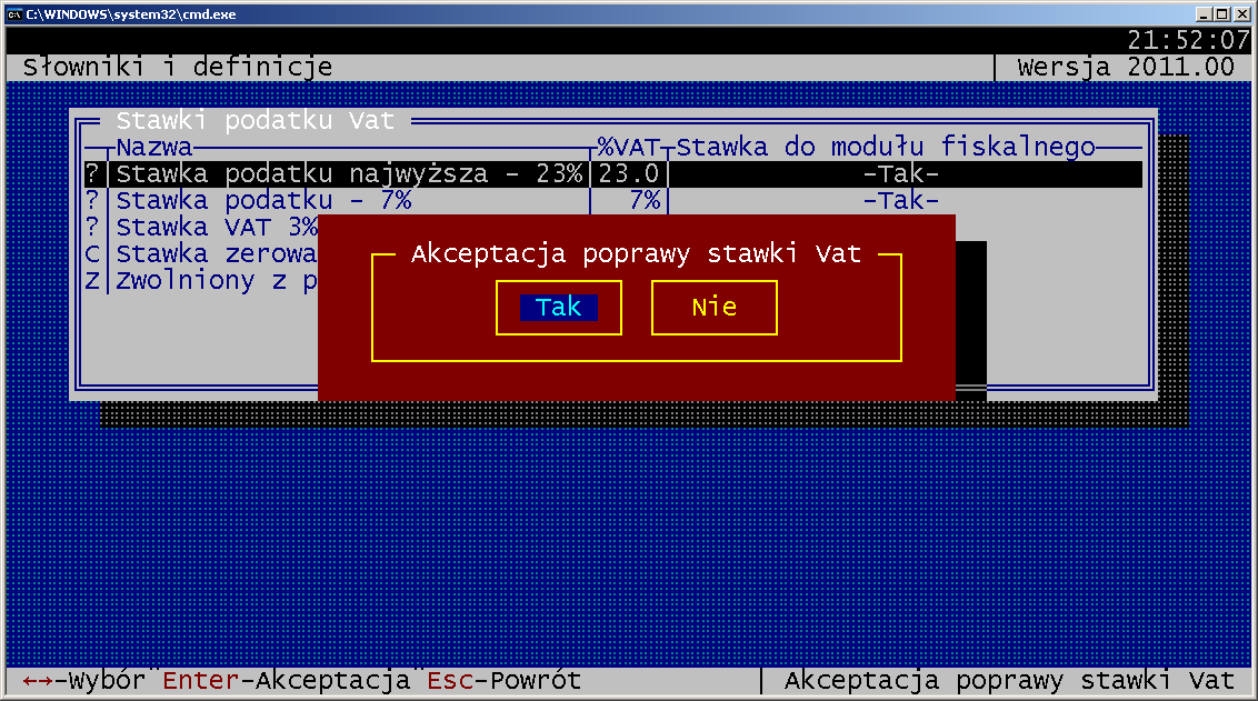Operację opisaną powyŝej proszę przeprowadzić tyle razy ile jest pozycji