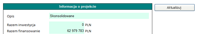 Plik skonsolidowany może być łatwo zaktualizowany z