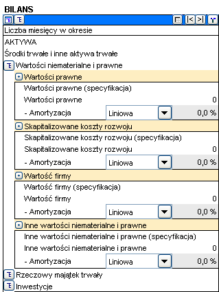 Bilans (wersja Pro i Enterprise programu) Invest for Excel Cechą charakterystyczną bilansu jest to, że daje użytkownikowi nowe możliwości obliczania inwestycji.
