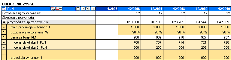 3.6.3 Wiersze składowe i szczegółowe Program Invest for Excel umożliwia elastyczną obsługę i przetwarzanie wierszy.