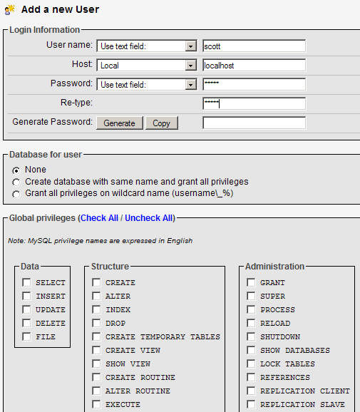 9. Kliknij na zakładkę SQL w panelu nawigacyjnym i umieść w oknie następujące polecenie: DROP TABLE IF EXISTS `pracownicy`; CREATE TABLE `pracownicy` ( `ID_PRAC` SMALLINT(6), `NAZWISKO` VARCHAR(30)