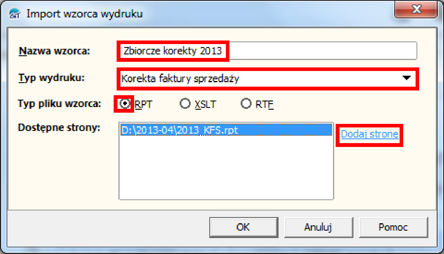 5. Dodawanie wzorca wydruku do Subiekta 5.1. Dostarczony wraz z plikiem instalacyjnym wzorzec 2013_KFS.rpt należy wypakować z pliku zip i zapisać na dysk. 5.2. W celu dodania wzorca wydruku do Subiekta należy w panelu Administracja wybrać pozycję Wzorce wydruków.