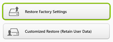 Odzyskiwanie - 17 Przywracanie z systemu Windows Uruchom aplikację Acer Recovery Management: W menu Start wpisz słowo Recovery i kliknij pozycję Acer Recovery Management na liście aplikacji.