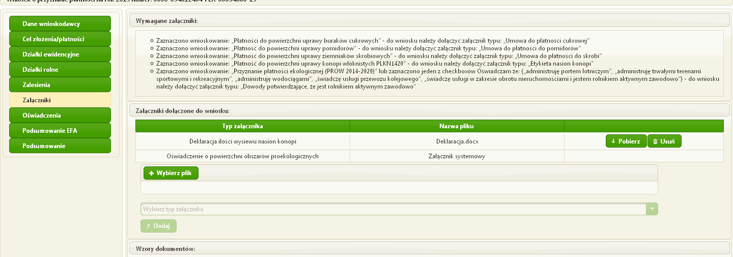 Ekran 79 dołączenie załącznika Dodaj.