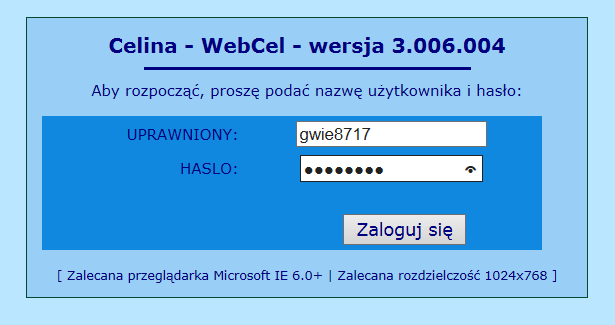 Wysyłanie zgłoszeń za pośrednictwem WebCel szczegółowe zasady postępowania i najczęściej występujące problemy I.
