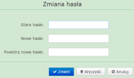 Uwaga: Wylogowanie jest niezbędne jeżeli inny użytkownik będzie logował się do Systemu RDR. Uwaga: Po 10 min. bezczynności nastąpi automatyczne wylogowanie.