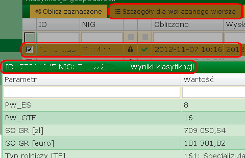 Po wprowadzeniu danych z papierowego formularza należy przeprowadzić klasyfikację ( ARozPro\Klasyfikacja ): 12