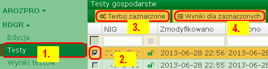 12.7.2.1. W celu zgłoszenia ankiet do akceptacji należy zaznaczyć wybrane ankiety, a następnie kliknąć na przycisk Wyślij do akceptacji : 12.7.3.