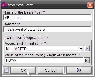 4.5 Parametry kontroli gęstości siatki W celu poprawy jakości podziału na elementy skończone należy utworzyć odpowiednie parametry kontroli gęstości siatki mesh point lub mesh line, a następnie