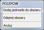 Dodawanie odległości i długości różnych obiektów 1. Kliknij polecenie Pole ( ) z paska narzędzi Zapytanie.