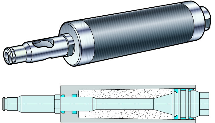 A rezowanie nformacje/ndeks Złącza obrabiarek oromant apto Jak działa sprężyna Sprężyna gazowa wyposażona jest w komorę napełnioną azotem, dzięki któremu generuje siłę.