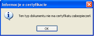 Rysunek 21: Alert zabezpieczeń zakończony okres ważności certyfikatu SSL Jeśli przyciśniemy dwukrotnie na drugą kratkę (od prawej) na pasku stanu u dołu przeglądarki, ukaże się poniższa informacja: