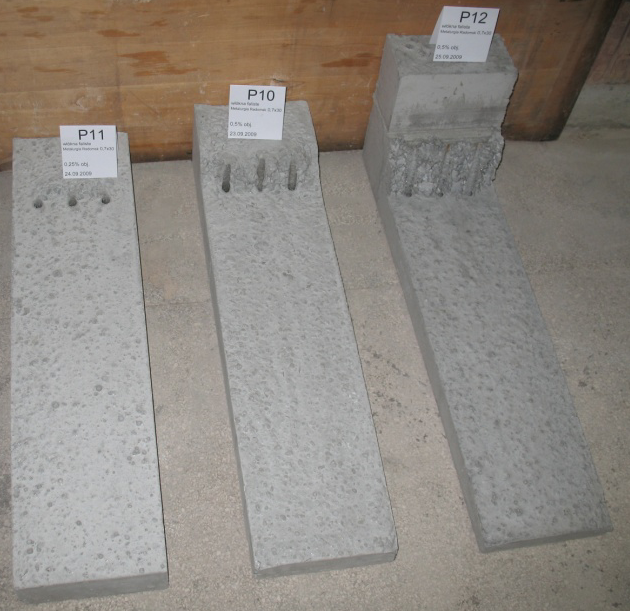 Badania rozmieszczenia zbrojenia rozproszonego w betonach SCC Tabela 2.