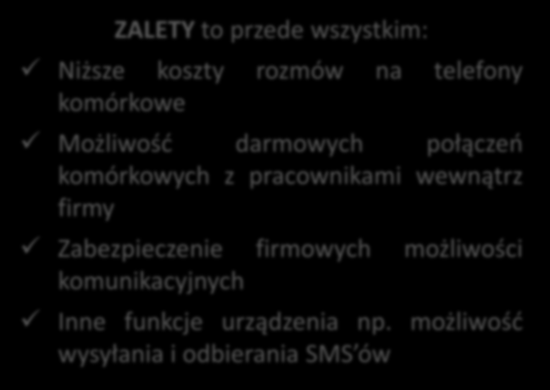 BRAMKA GSM Bramka GSM umożliwia ona nawiązywanie połączeń ze stacjonarnych telefonów na telefony komórkowe w niższej cenie lub całkowicie za darmo (cennik operatora GSM).