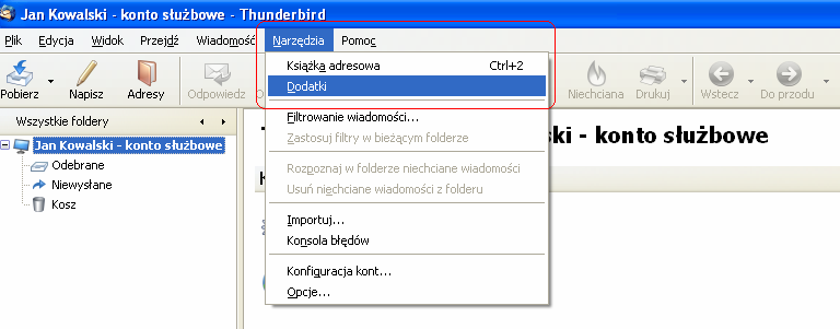 1. Pobranie rozszerzenia Na stronie logowania do systemu w ramce nowości znajdą Państwo link pobierz rozszerzenie za pomocą którego naleŝy ściągnąć plik rozszerzenia i zapisać go w wybranej