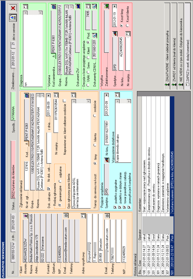 Rys. 2 Formularz