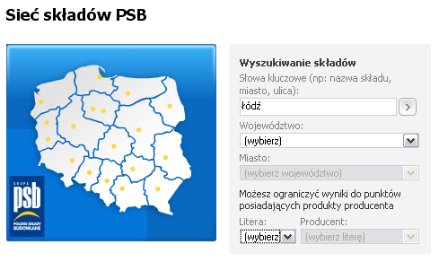 Przykładowe realizacje Wyszukiwarka placówek