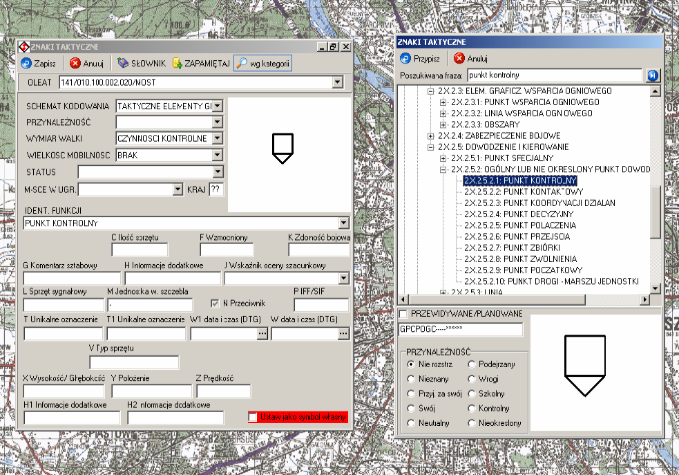 Engineer reconnaissance field reporting system Terenowy