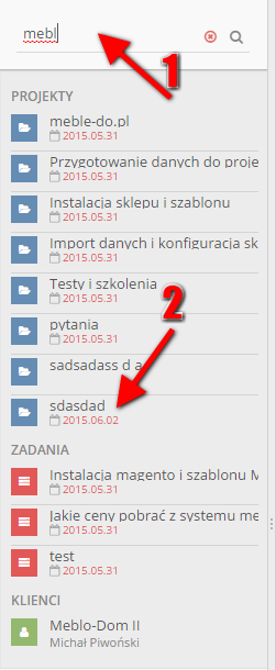 4. Klienci W pierwszej kolejności opisany zostanie panel główny i jego 8 sekcji pod względem konta administratora. Następnie powtórzony zostanie opis dla pozostałych trzech typów kont.