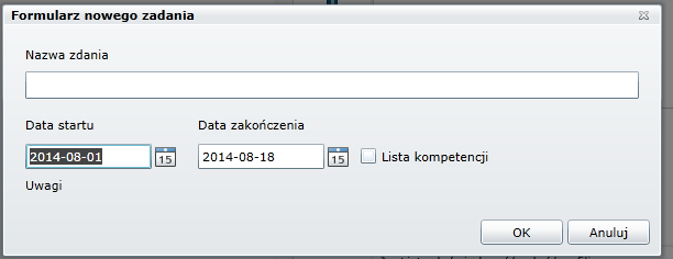 Strona7 Etap 3. Dodawanie zadań Rys. 3 Po zalogowaniu następuje przejście do Panelu Pracodawcy.