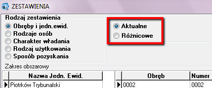 S t r n a 50 1) Obręby i jednstki ewidencyjne, 2) Rdzaje sób, 3) Charakter władania, 4) Rdzaj użytkwania, 5) Spsób pzyskania. Rysunek 52.