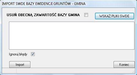 S t r n a 67 Prces aktualizacji bazy danych prgramu GEO-INFO V Sigma następuje pprzez zebranie danych z bazy pśredniej Gmina (patrz: Wprwadzenie).