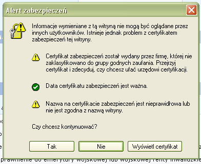 1. Zgłoszenie organizacji pożytku publicznego w bazie sprawozdań finansowych i merytorycznych opp Przy wejściu na zabezpieczoną stronę bazy sprawozdań finansowych i merytorycznych opp, przeglądarka