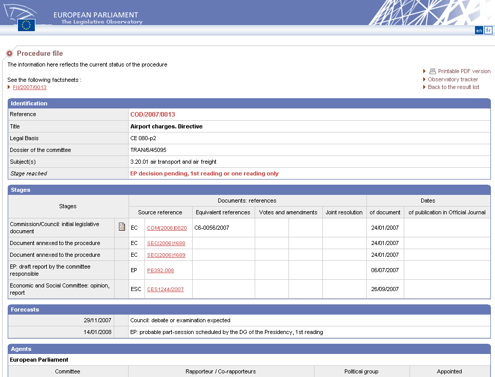 instytucji odnoszące się do wniosku Opinia
