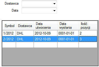 3.3.2 Wybór czasu importu Aby nie pobierać cały czas wszystkich danych wyniki można ograniczać za pomocą filtru dat.