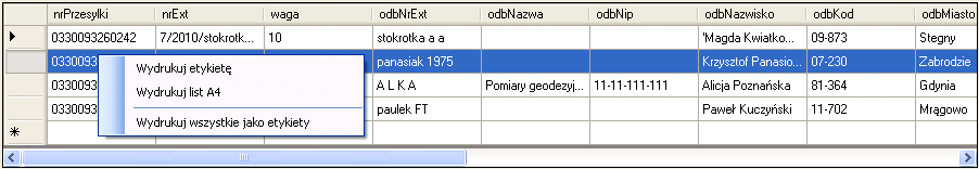 Po wykonaniu importu w pasku statusów zostanie wyświetlony komunikat: 5.1.3.