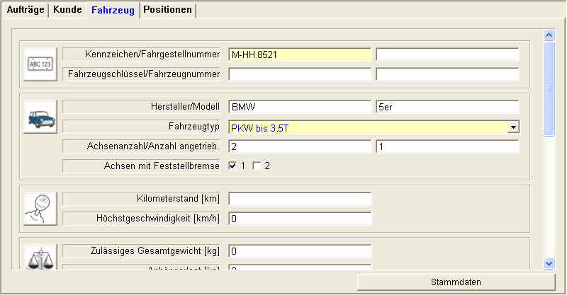 de 22 BSA / SDL Ordermanager Daten verwalten 6. Daten verwalten 6.1 Auftragsdaten verwalten Das System unterscheidet streng zwischen Stammdaten und den Daten, die zu einem Prüfauftrag eingegeben werden.