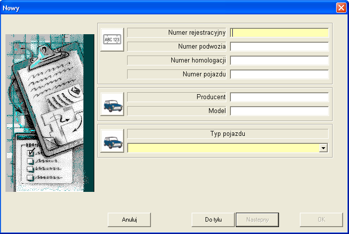 Przeprowadzanie badań BSA / SDL Ordermanager 43 pl 12.4.2 Dla nowego klienta 1. Otworzyć asystenta zleceń (patrz rozdz. 5.4.1). 2. Kliknąć przycisk Nowy klient. Fig.