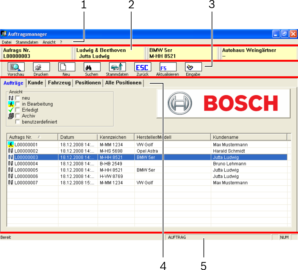 Auftragsmanager BSA / SDL r ermanager r ermanager 7 de 4. Auftragsmanager 4.