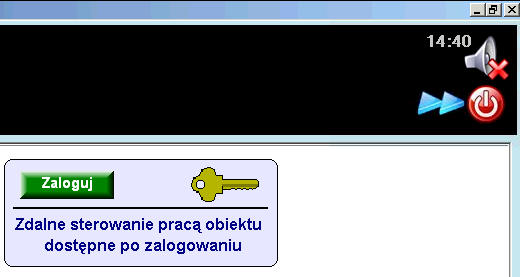 W przypadku otwarcia szafki sterowniczej sygnał włamania jest bardzo głośny.