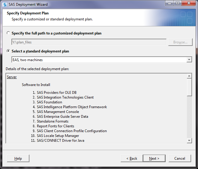 W kolejnych oknach SDW należy wybrad: 1. SAS Deployment Task wybieramy opcję Install SAS Software. 2.