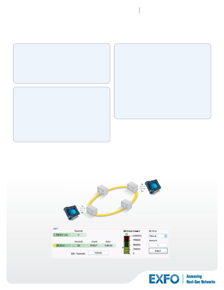 Nowy standard GUI: Bezprecedensowa prostota konfiguracji i nawigacji Wyjątkowa właściwość inteligentnej zmiany konfiguracji urządzenia FTB-880 NetBlazer przeprowadza technika przez kompletne,