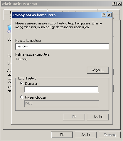Mechanizmy domen Windowsowych Konfiguracja serwera domeny NT