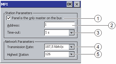 Konfiguracja Systemu Operacyjnego 6.2 Konfiguracja Systemu Operacyjnego TP 177B oraz OP 177B 6.2.2.15 Zmiana ustawień MPI/PROFIBUS DP Wymagania Okno "S7 Transfer Settings" zostało otwarte za pomocą ikony "S7 Transfer".