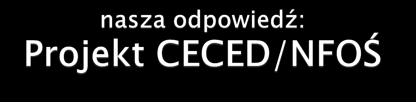 Mamy dość patologii Dotychczasowa forma edukacji musi być uzupełniona o nowy przekaz Chcemy być bardziej agresywni, nawet kontrowersyjni Chcemy dotrzeć do młodzieży,