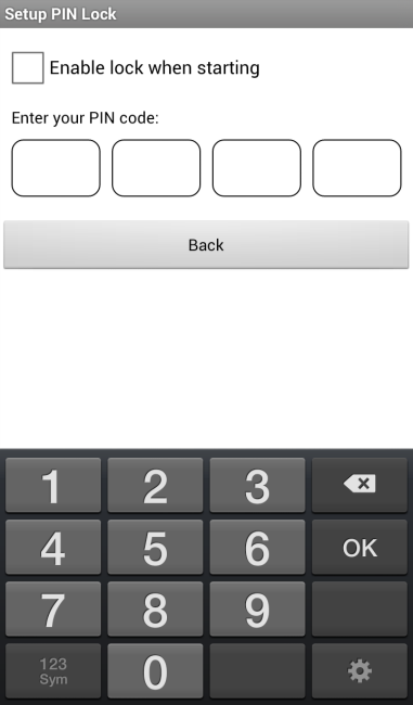 English Live view Here you can see a live view of the camera you have selected. Saving the PIN code Camera selection Select the required camera.