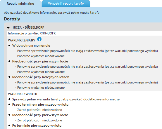 Amadeus e-travel Management oferuje _ Amadeus Mini Rules _ Amadeus Mini Rules dostarcza istotnych informacji