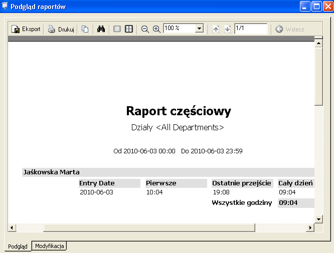 Pola Data początkowa: określ datę i godzinę początku okresu. Data końcowa: określ datę i godzinę końca okresu.