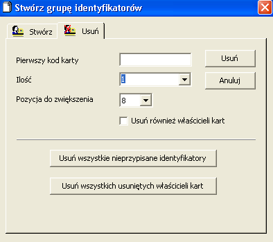 Podstawowe parametry: dane pracowników, z którymi grupa dostępu Anytime Anywhere jest powiązana.