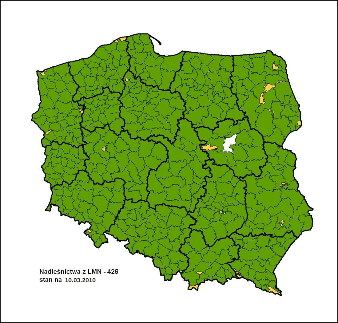 GIS w LP Leśna Mapa Numeryczna oraz system SILP_WEB Od początku XXI wieku, w ramach prac urządzeniowych,