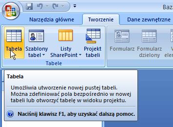 ID nauczyciel (pole to musi mied typ danych autonumerowanie ponieważ będzie to klucz podstawowy tabeli).