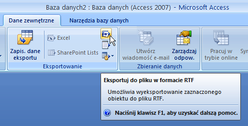 W kolejnych oknach kreatora raportów (wybieramy min sortowanie, układ, styl)klikamy przycisk dalej na zakooczenie nadajemy nazwę i klikamy zakoocz.