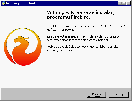 3. Instalacja serwera bazodanowego Firebird Do pracy systemu TytanSQL wymagany jest zainstalowany oraz odpowiednio skonfigurowany serwer bazodanowy Firebird. Minimalna wersja serwera to 2.