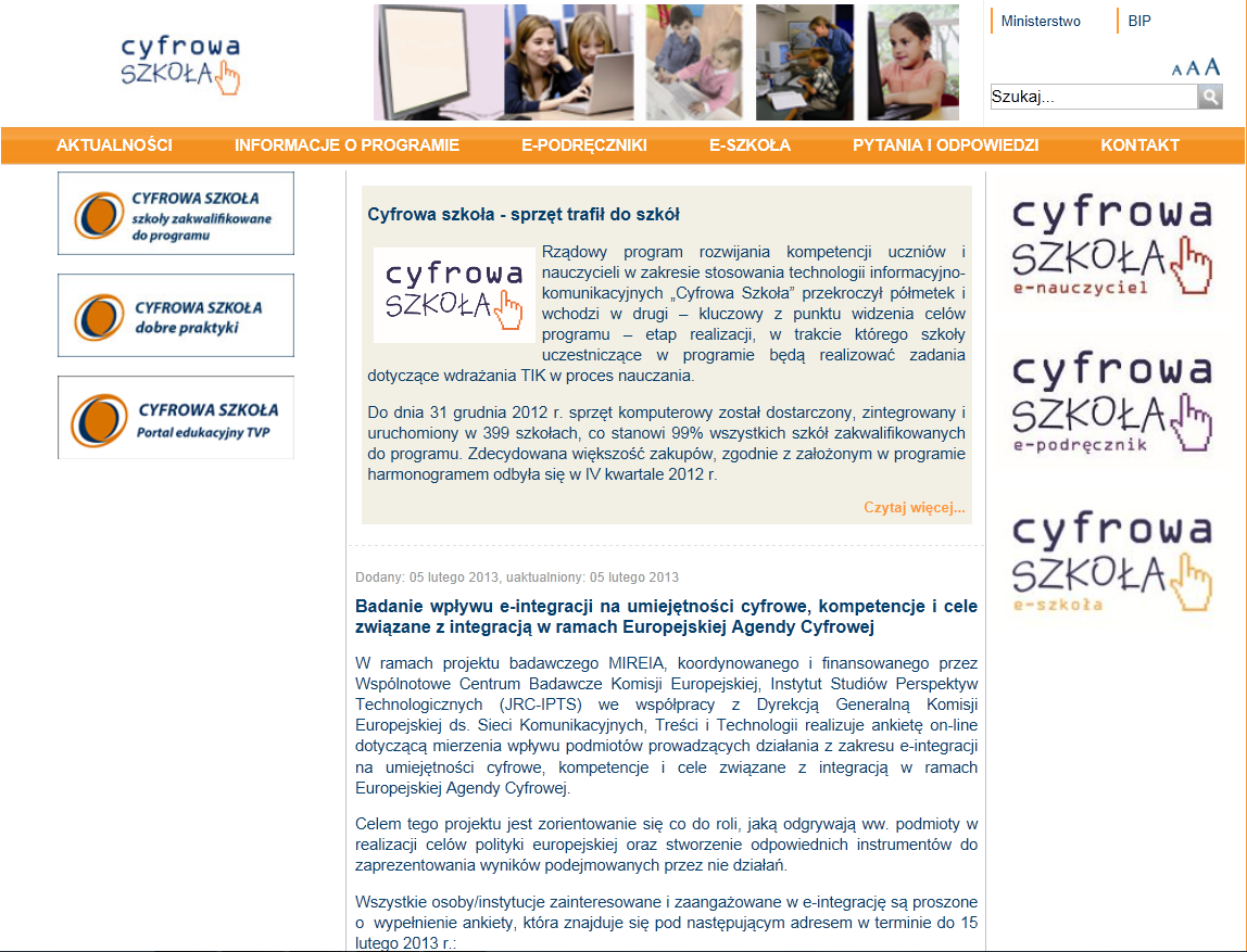 Strona Internetowa Cyfrowej