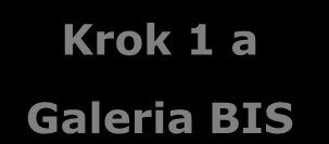 Krok 1 a Galeria BIS Lp. Partner Rola Partnera 1.